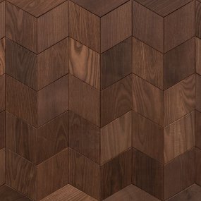 Dekor ścienny z drewna naturalnego jesion Thermory "Decor Rhomb"