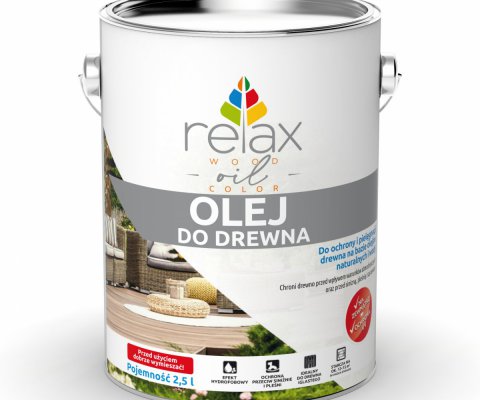 RelaxWood -  Olej do drewna i impregnat w jednym 10L