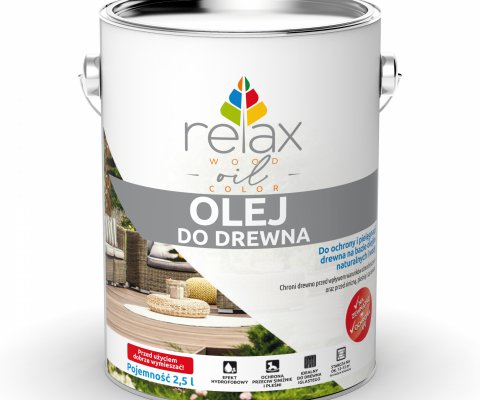 RelaxWood - Olej do drewna i impregnat w jednym 2,5L