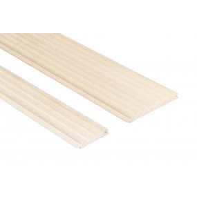 Deska do wnętrz osika biała SRP 15x82mm