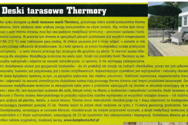 Deski tarasowe Thermory