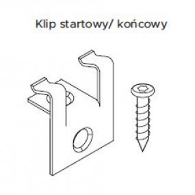 Klips start / stop plus wkręt MOSO Bamboo