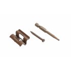 System montażowy do desek tarasowych MOSO Bamboo, klip + wkręt