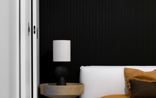 Deska do sauny i wnętrza profil SRP oskia, kolor Black